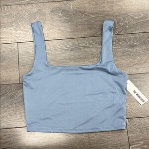 Workshop Republic Clothing Light Blue Crop Top